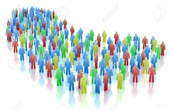 10833315-Concepto-de-multitud-de-colores-las-personas-aisladas-en-blanco-Foto-de-archivo