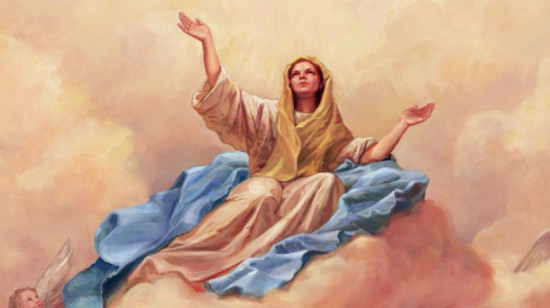 frases y mensajes por el dia de asunción de la Virgen María al Cielo